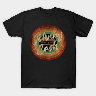 JOHNNY CASH Vintage Circle Art T-Shirt